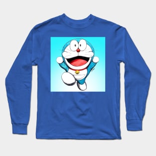 just doraemon the time robot Long Sleeve T-Shirt